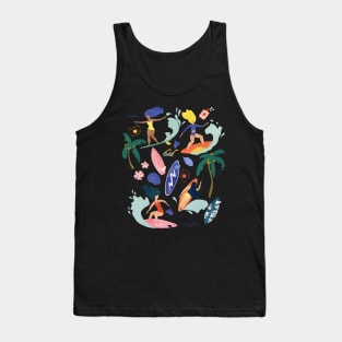 Surfing Girl Tank Top